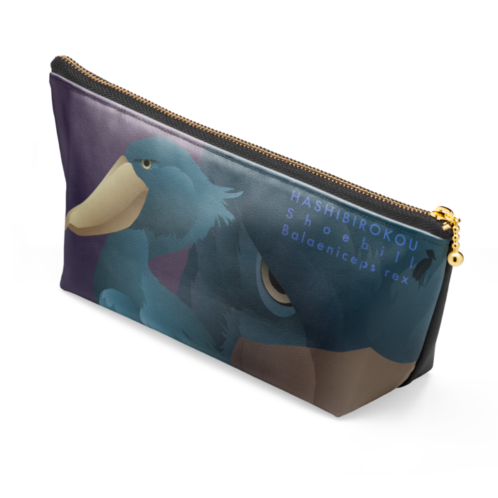 ポーチ - 長さ21.5cm / 高さ10cm - ブラック