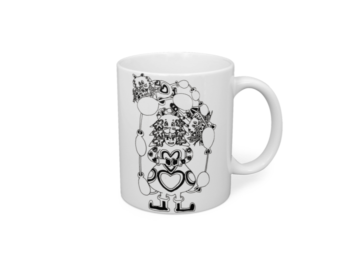 マグカップ - 直径 8 cm / 高さ 9.5 cm