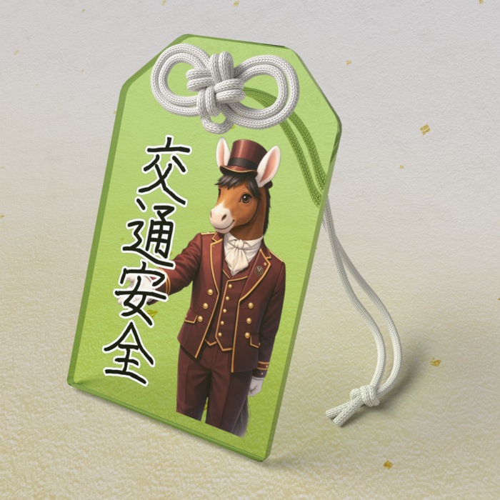 アクリルお守り - グリーン