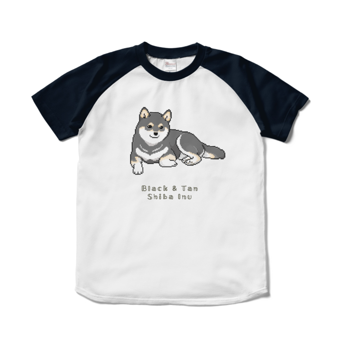 ラグランTシャツ - S - ホワイト×ネイビー/Raglan T-Shirt (Size S) White & Navy