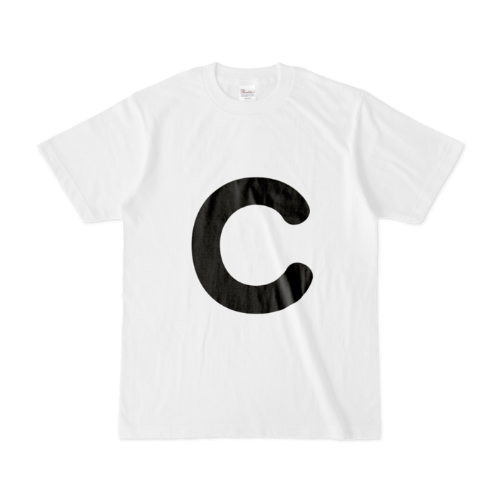 「C」(大文字)Tシャツ - S - 白