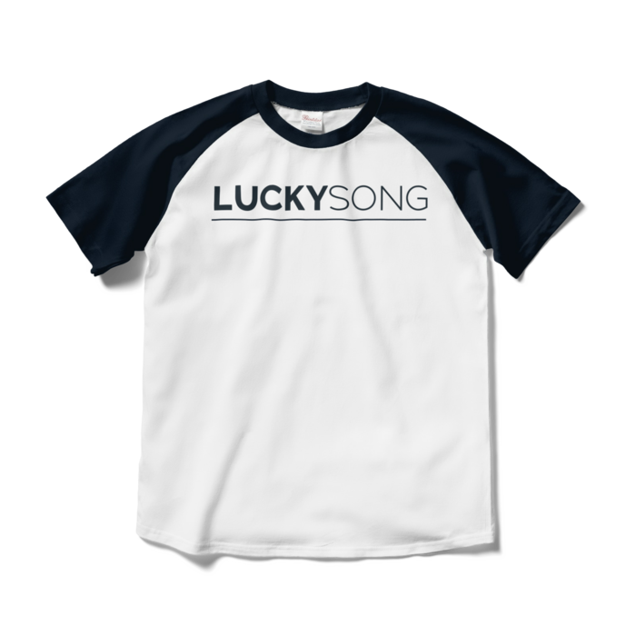 ラグランTシャツ - M - ホワイト×ネイビー