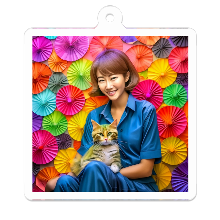 アクリルキーホルダー - 50 x 50 (mm)