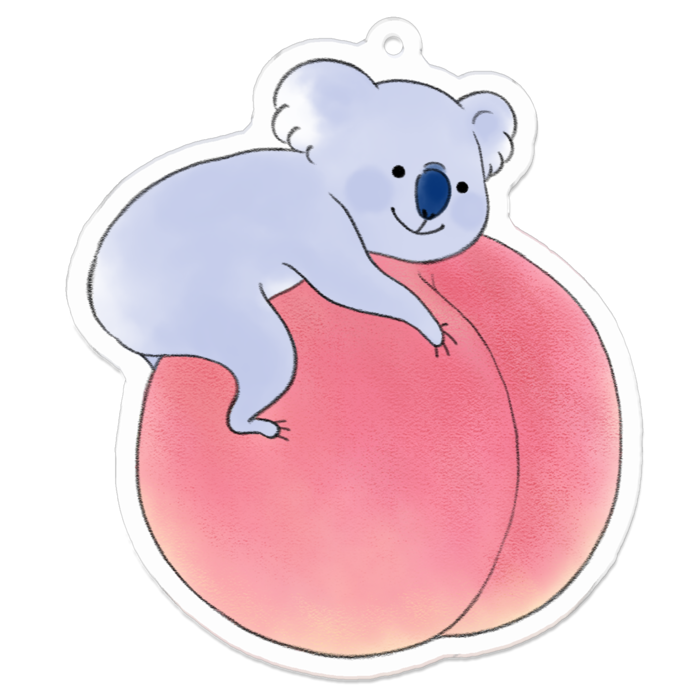 アクリルキーホルダー（コーティング） - 70 x 70 (mm)