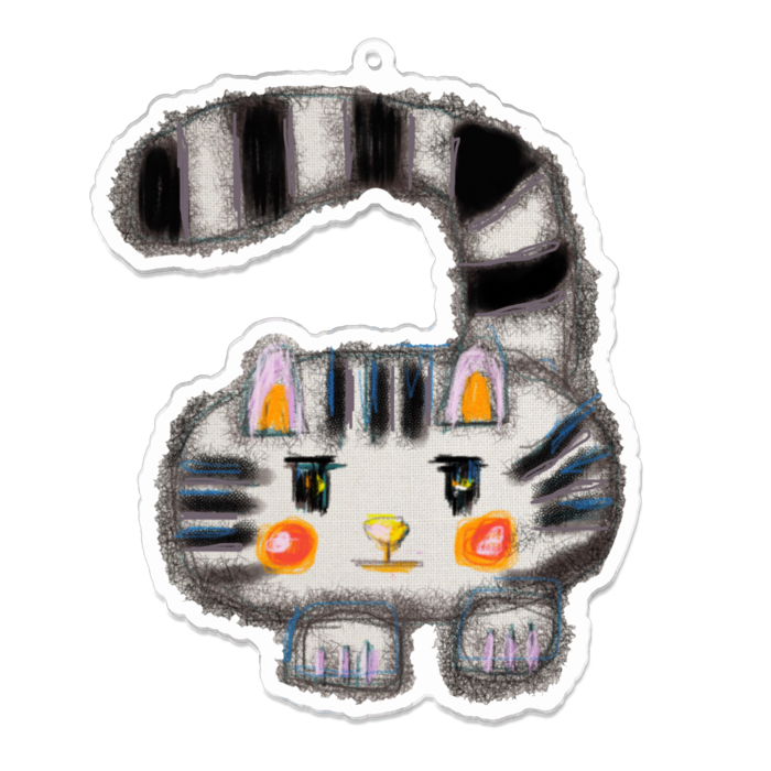 アクリルキーホルダー - 100 x 100 (mm)