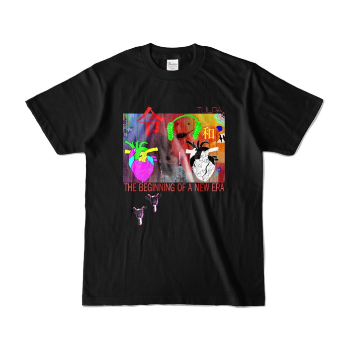 カラーTシャツ(濃色) - S - 正面 - ブラック