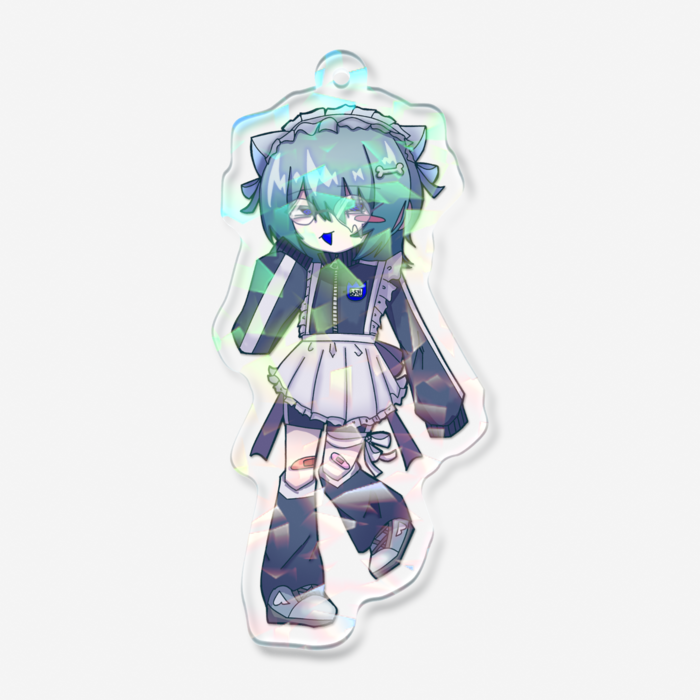 ホログラムアクリルキーホルダー - 70 × 70mm