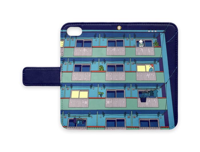 手帳型iPhoneケース - iPhone 7 - ストラップ穴 あり