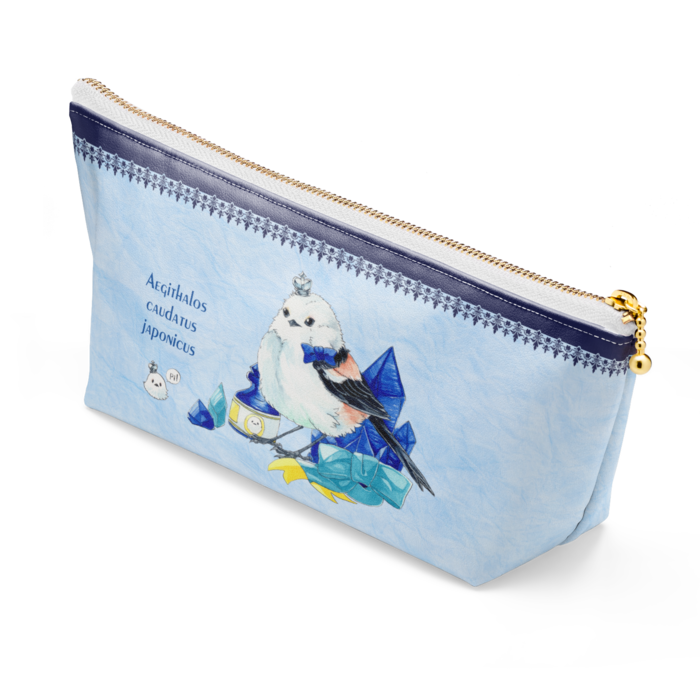 ポーチ - 長さ21.5cm / 高さ10cm - ホワイト