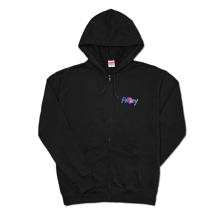 ジップパーカー - XL - ブラック