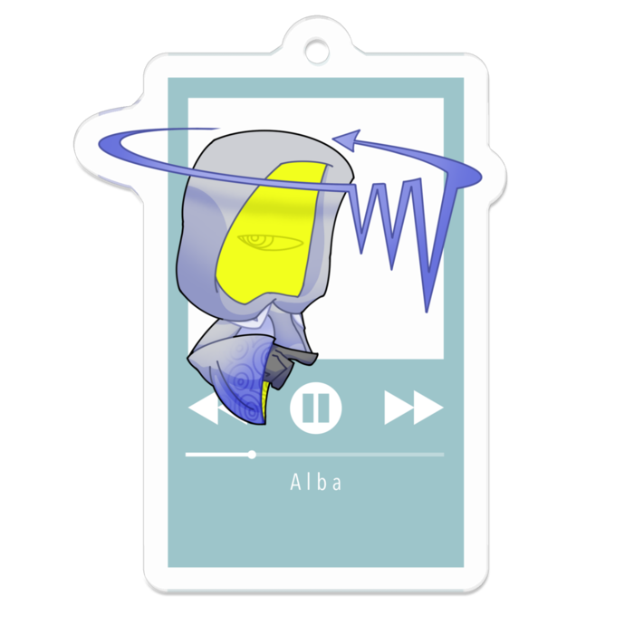 アクリルキーホルダー - 50 x 50 (mm)