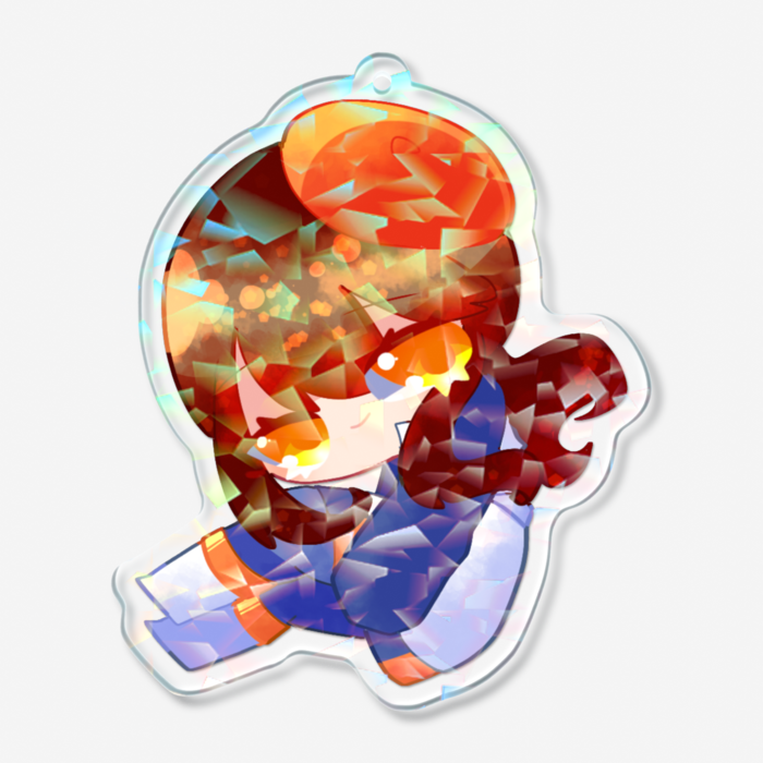 ホログラムアクリルキーホルダー - 70 × 70mm