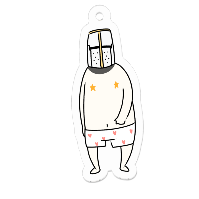 アクリルキーホルダー(コーティング) - 50 x 50 (mm)