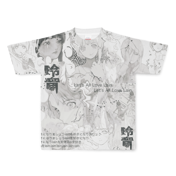 フルグラフィックTシャツ - L - 正面印刷のみ