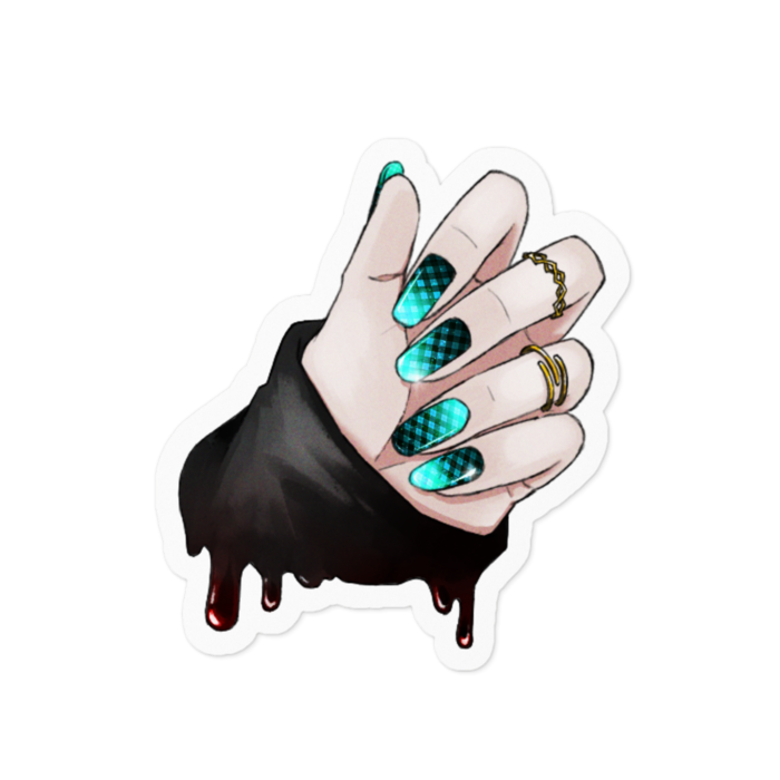 エメラルドグリーン（チェック） - 100 x 100 (mm)