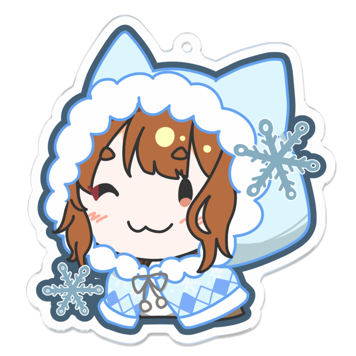 アクリルキーホルダー（コーティング） - 70 x 70 (mm)