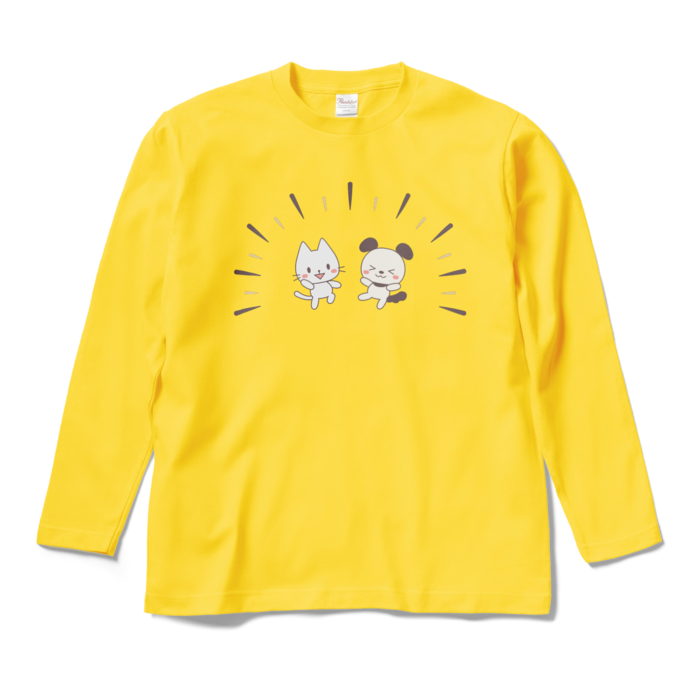 ロングスリーブTシャツ　黄色　M