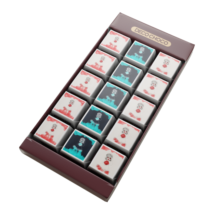 DECOチョコ - 列ごとにデザイン