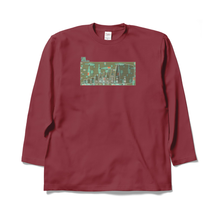 ロングスリーブTシャツ - XL - バーガンディ