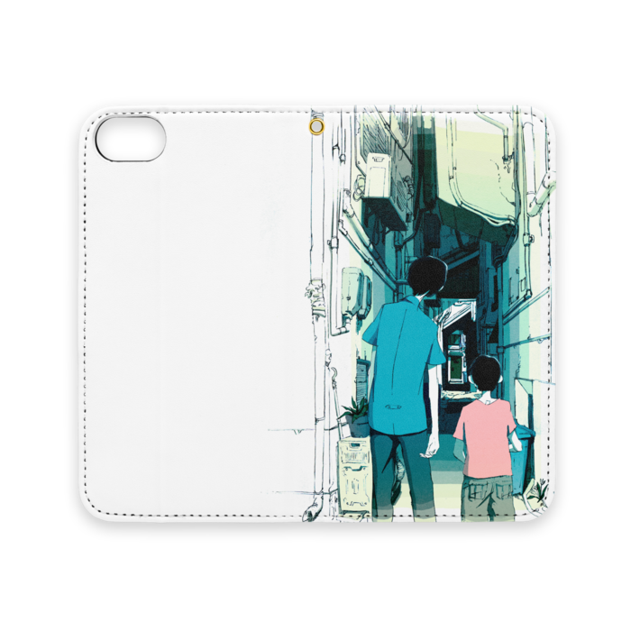 手帳型iPhoneケース(ベルトなし) - iPhone 8 / 7 / SE2 - ストラップ穴 あり