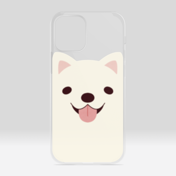 クリアiPhoneケース サモエド iPhone 12mini
