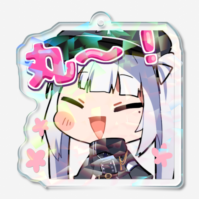 ホログラムアクリルキーホルダー - 50 × 50mm(1)