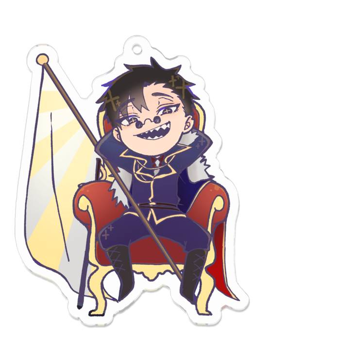 アクリルキーホルダー（コーティング） - 70 x 70 (mm)