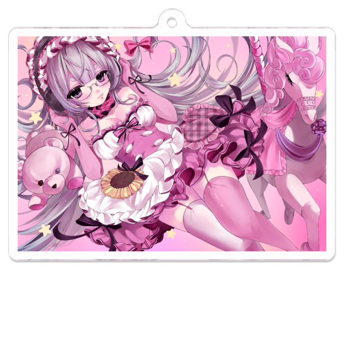 アクリルキーホルダー - 70 x 70 (mm)