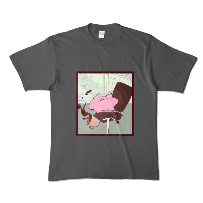 カラーTシャツ - XL - チャコール (濃色)