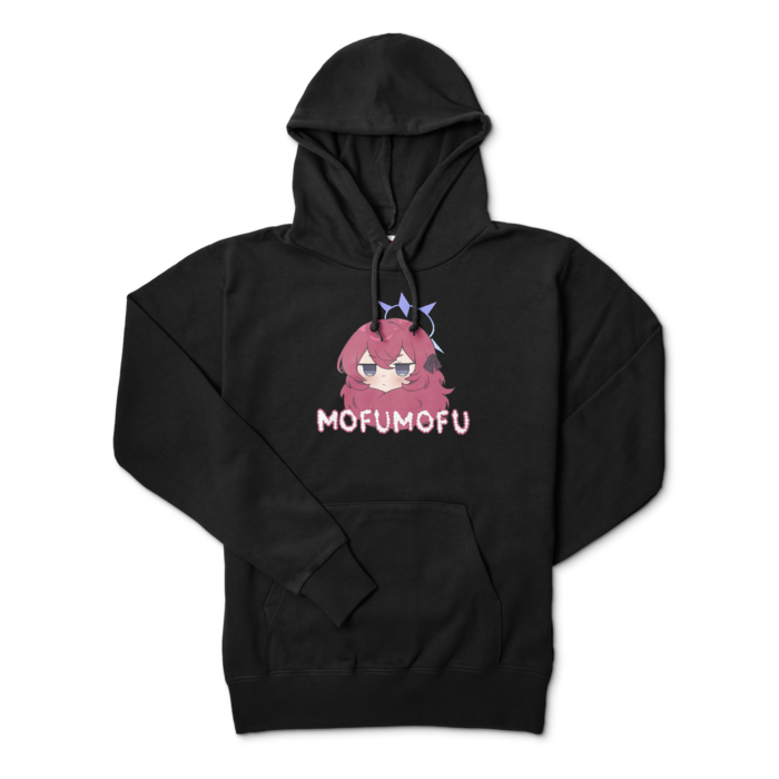 イロハもふもふパーカー - M - ブラック