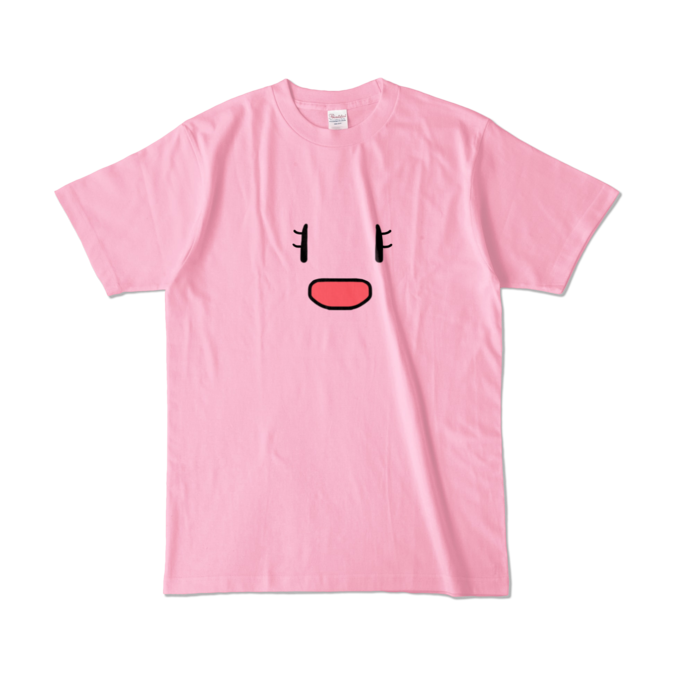 カラーTシャツ - L - ピーチ (淡色)