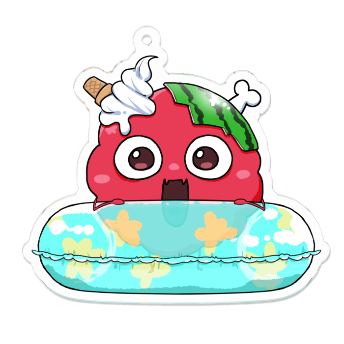 アクリルキーホルダー（コーティング） - 70 x 70 (mm)