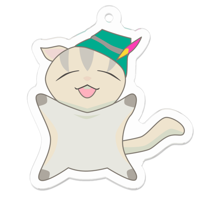 アクリルキーホルダー(コーティング) - 50 x 50 (mm)