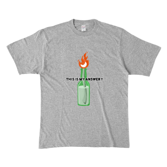 カラーTシャツ(濃色) - XL - グレー