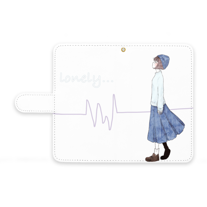 手帳型Androidケース - M - ストラップ穴 あり