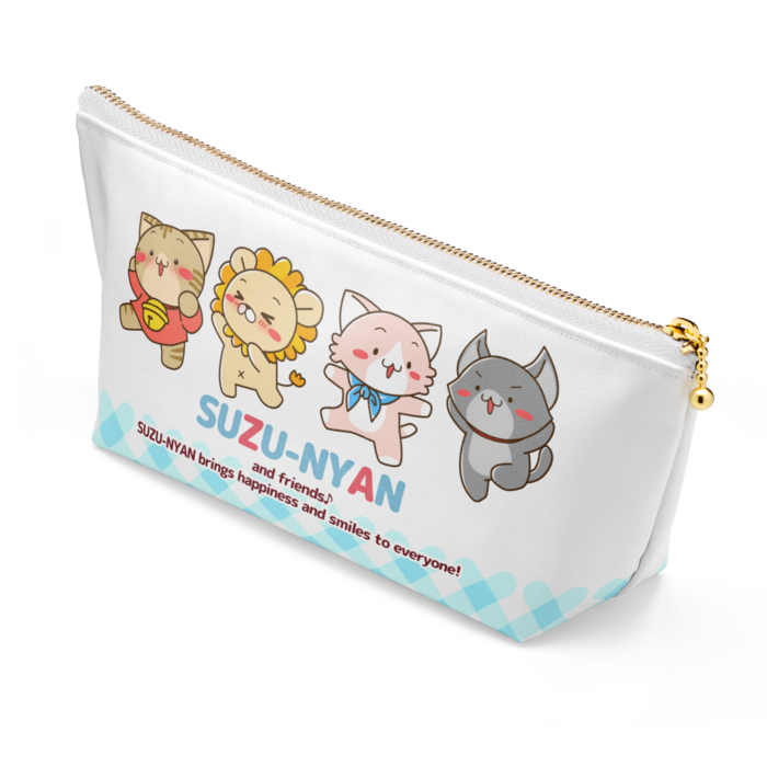 ポーチ - 長さ21.5cm / 高さ10cm - ホワイト