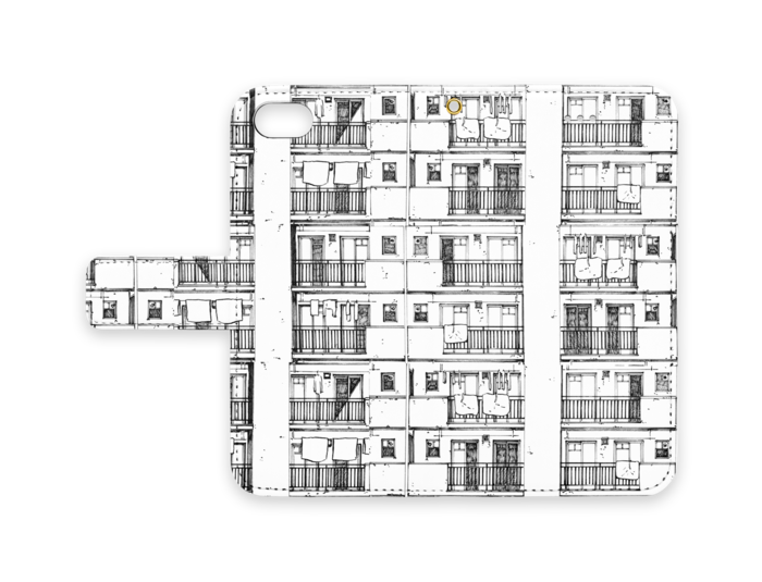 手帳型iPhoneケース - iPhone 8 / 7 - ストラップ穴 あり