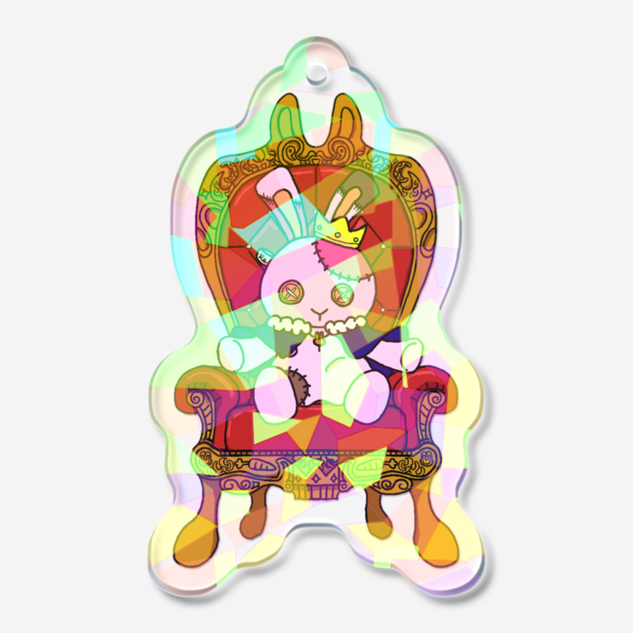 ホログラムアクリルキーホルダー - 50 × 50mm