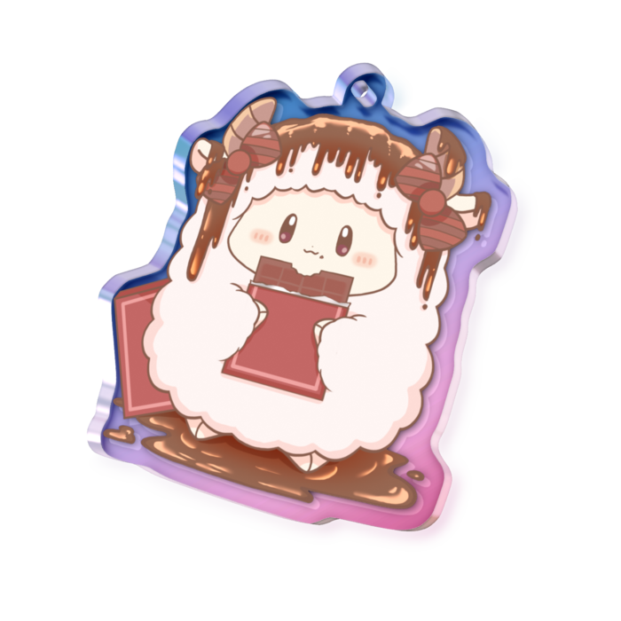 2月けだま - 50 × 50mm