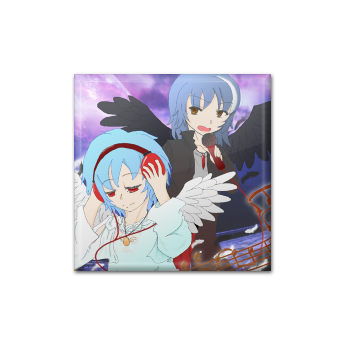 缶バッジ - 四角形40mm