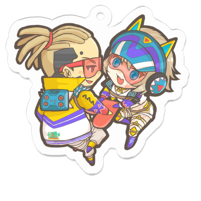 アクリルキーホルダー（コーティング） - 50 x 50 (mm)