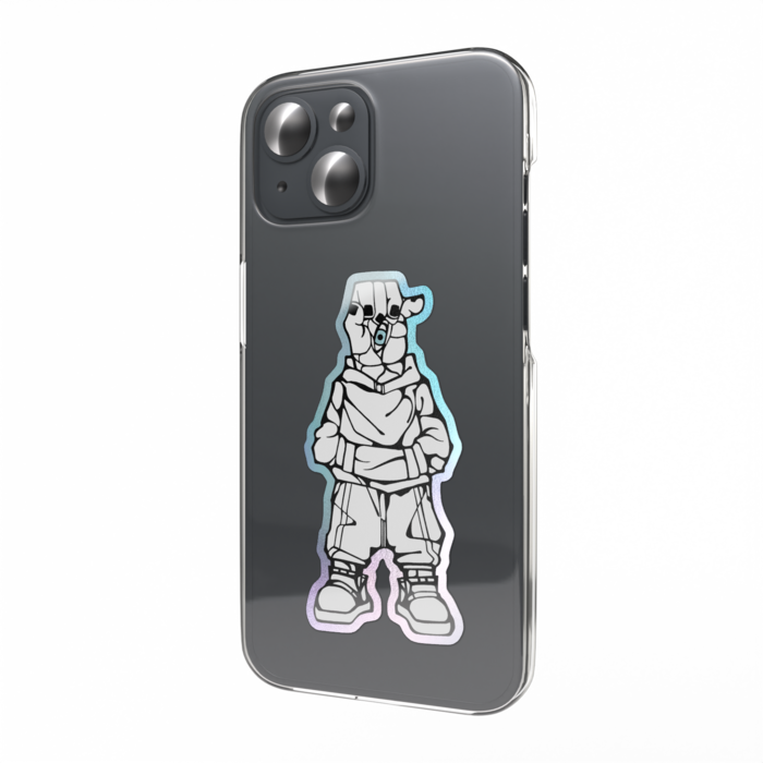 オーロラスマホステッカー - 縦