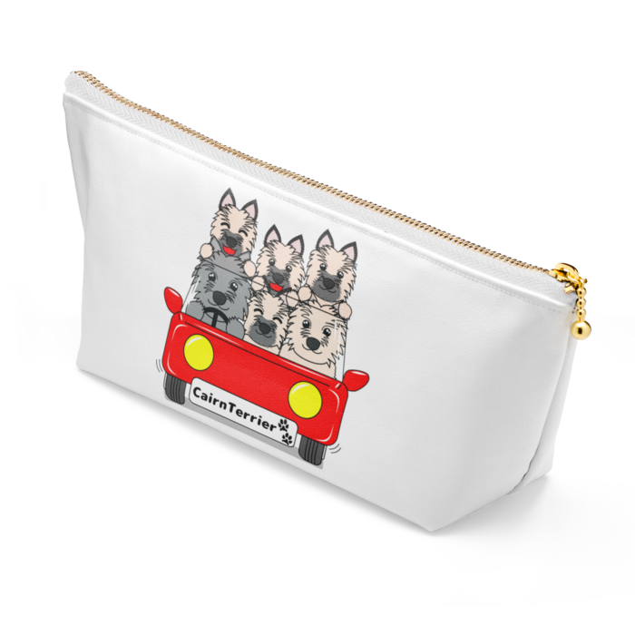 ポーチ - 長さ21.5cm / 高さ10cm - ホワイト