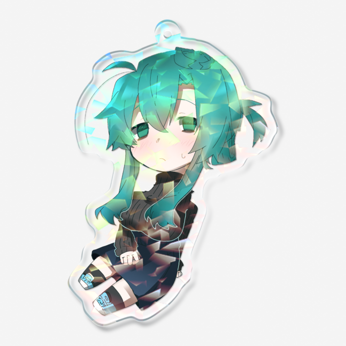 ホログラムアクリルキーホルダー - 70 × 70mm