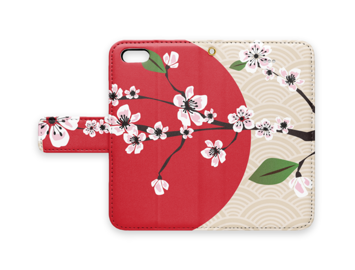 手帳型iPhoneケース - iPhone 5 / 5s / SE - ストラップ穴 あり