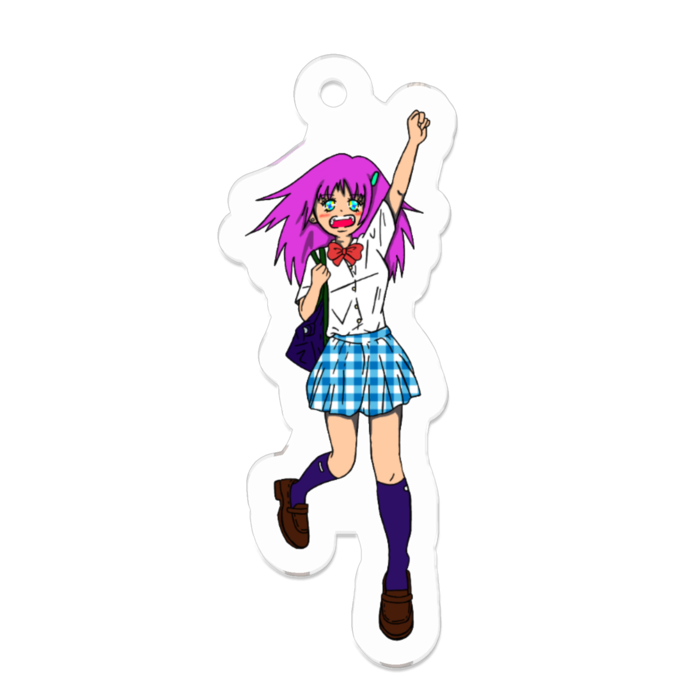 アクリルキーホルダー（コーティング） - 50 x 50 (mm)