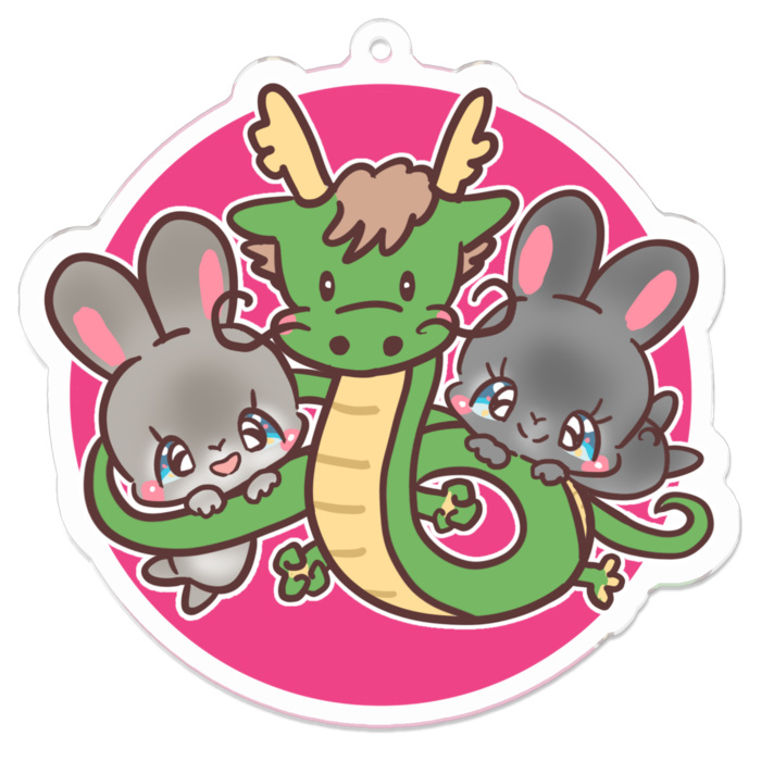 アクリルキーホルダー - 70 x 70 (mm)