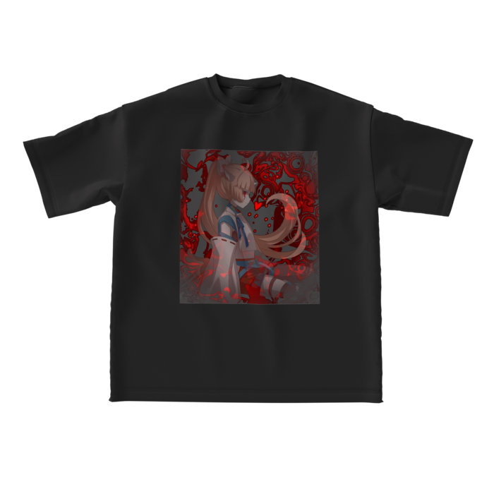 ビッグシルエットTシャツ - L - ブラック