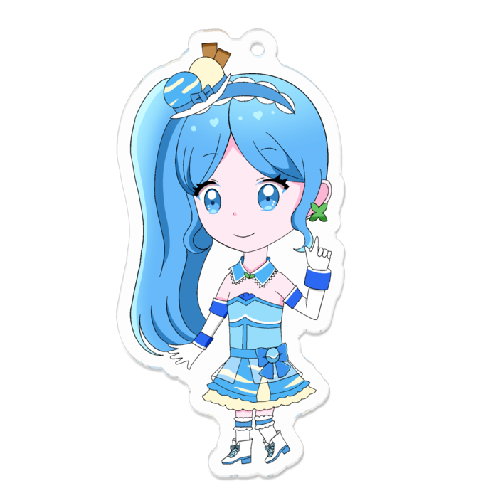 アクリルキーホルダー（コーティング） - 70 x 70 (mm)