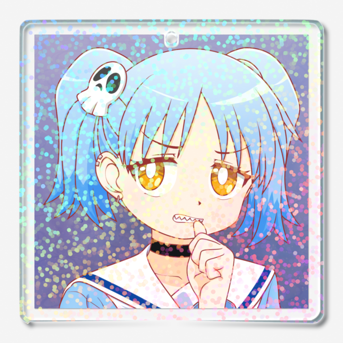 ホログラムアクリルキーホルダー - 50 × 50mm